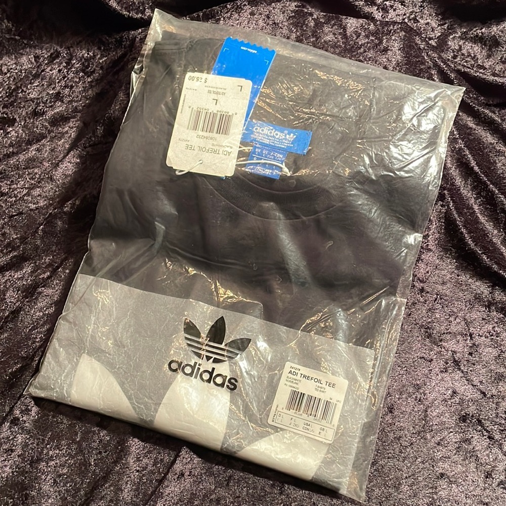 NEW ADIDAS MENS T SHIRT TREFOIL LOGO TEE Size L